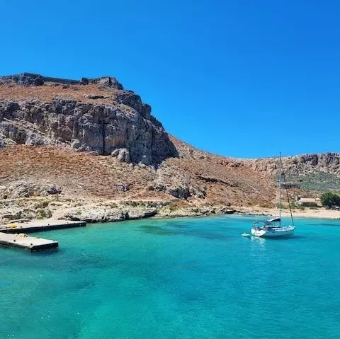 Sailing in Gramvousa